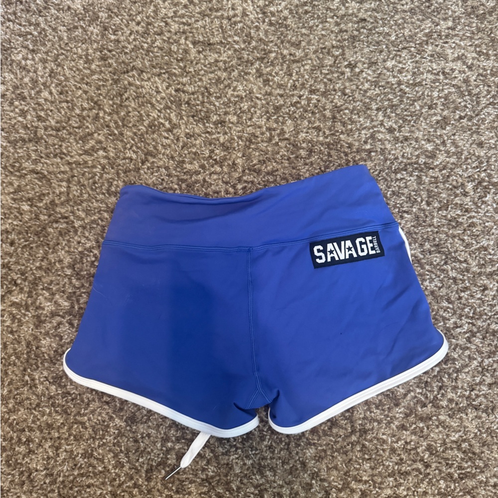 Savage Barbell Women's Athletic Blue Shorts